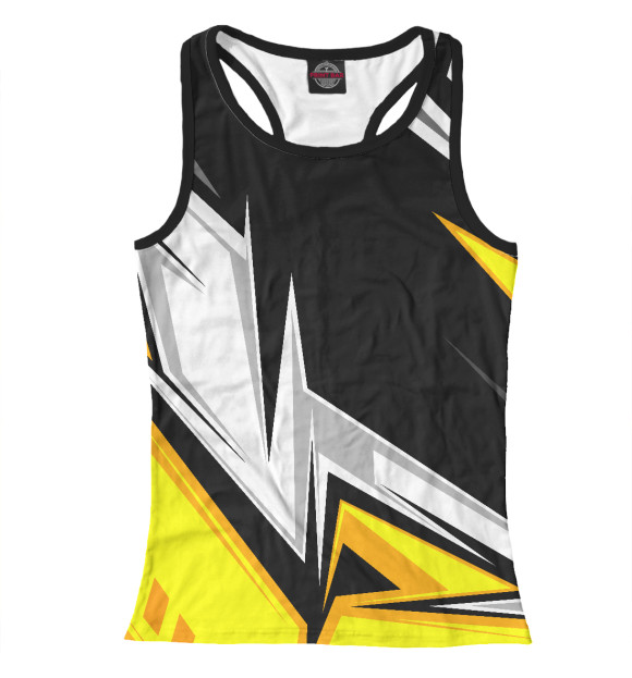 Женская майка-борцовка с изображением Абстракция цвета Белый