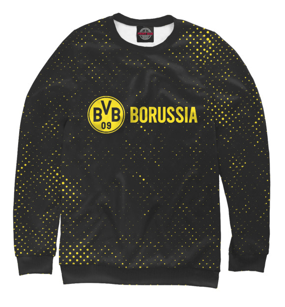 Свитшот для мальчиков с изображением Borussia / Боруссия цвета Белый