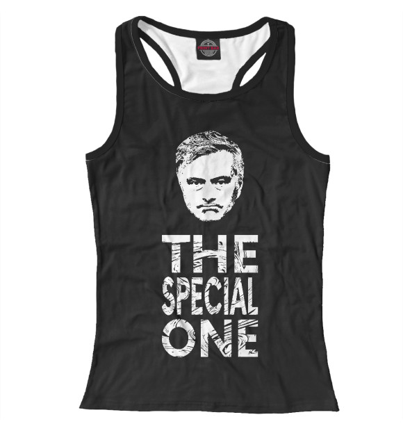 Женская майка-борцовка с изображением Особенный цвета Белый