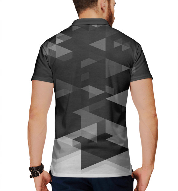 Мужское поло с изображением СССР цвета Белый