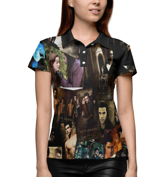 Женское поло с изображением Сумерки | Twilight цвета Белый