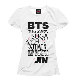 Женская футболка BTS