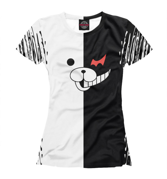 Футболка для девочек с изображением Danganronpa цвета Белый