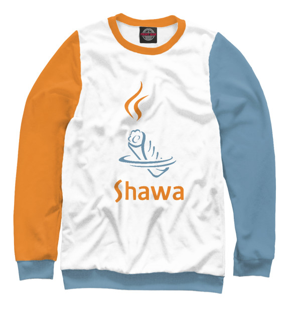 Свитшот для девочек с изображением Shawa initial цвета Белый