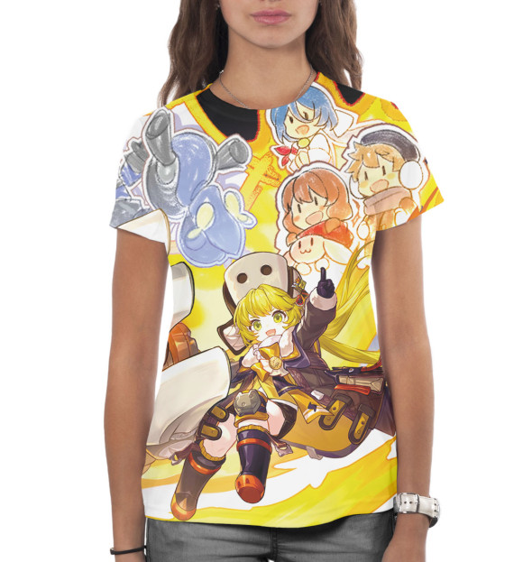 Женская футболка с изображением Хук цвета Белый