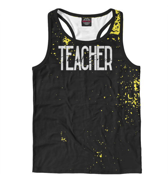 Мужская майка-борцовка с изображением Third Grade Teacher цвета Белый