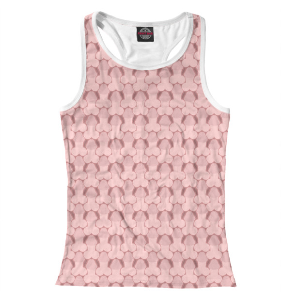 Женская майка-борцовка с изображением ХХХ цвета Белый