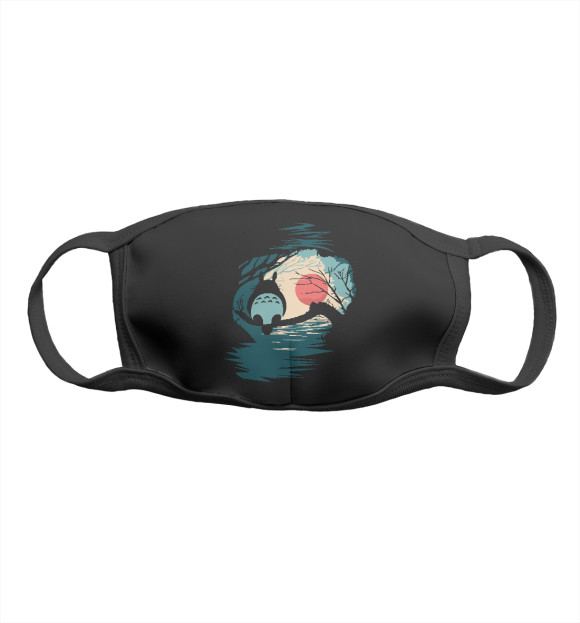 Маска тканевая с изображением Тоторо цвета Белый