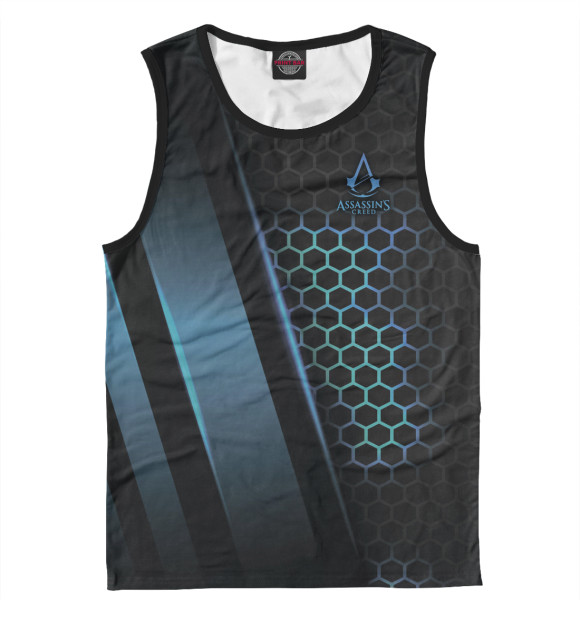 Мужская майка с притом Assassins Creed цвета Белый Мужская майка с изображением Assassins Creed цвета Белый