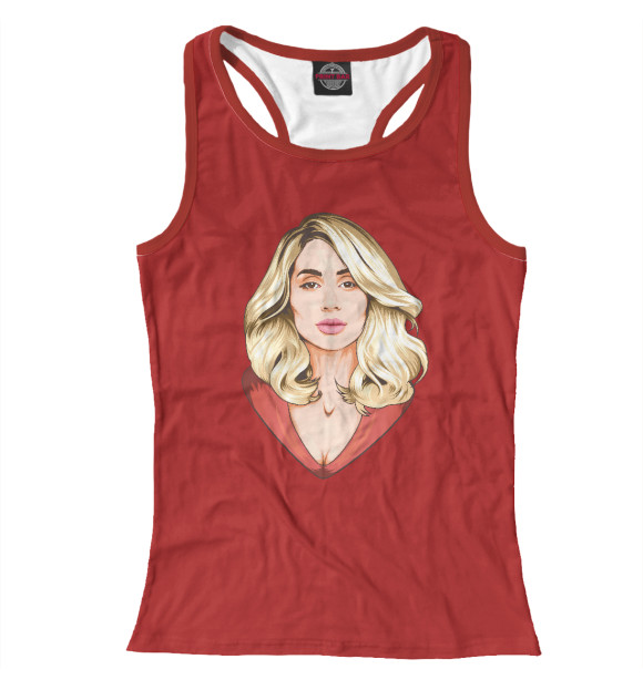 Женская майка-борцовка с изображением Светлана Лобода цвета Белый