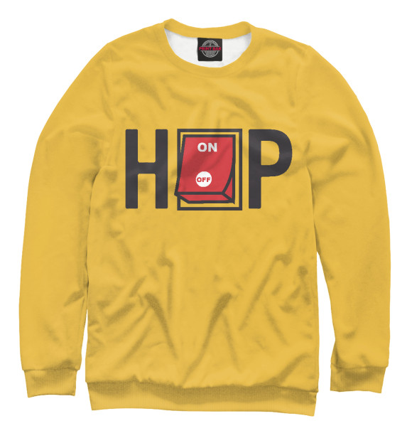 Свитшот для девочек с изображением Hip Hop цвета Белый