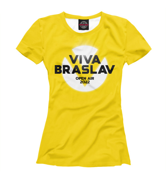 Футболка для девочек с изображением Viva Braslav Open Air 2022 цвета Белый