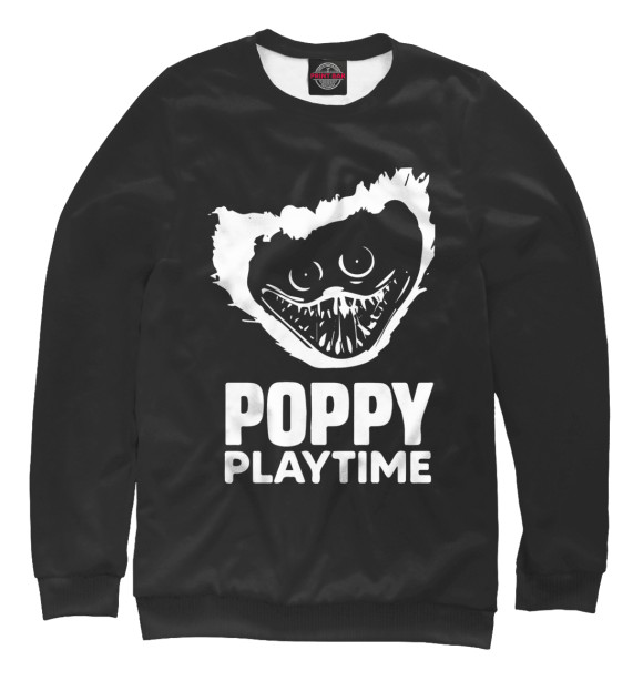 Женский свитшот с изображением Poppy Playtime цвета Белый