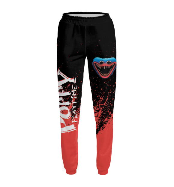 Женские спортивные штаны с притом Poppy Playtime цвета Белый Женские спортивные штаны с изображением Poppy Playtime цвета Белый