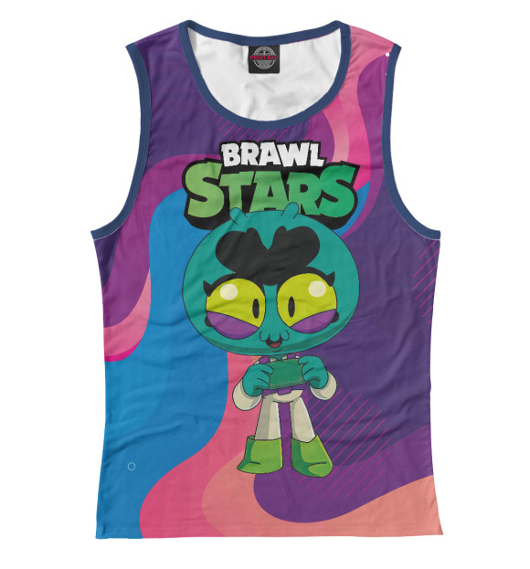 Майка для девочки с изображением Ева BrawlStars Eve цвета Белый
