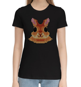 Женская хлопковая футболка Кролик