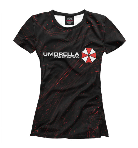 Женская футболка с изображением Umbrella Corp цвета Белый