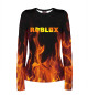 Женский лонгслив Roblox Fire