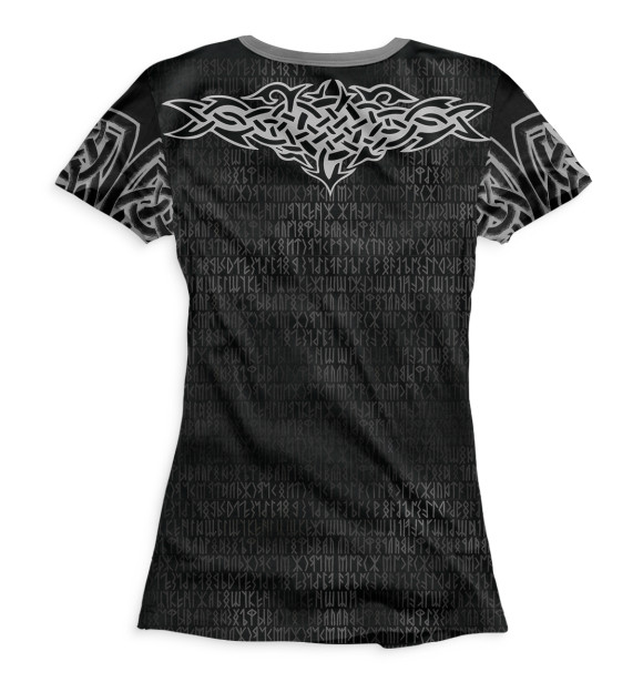 Футболка для девочек с изображением Руны цвета Белый