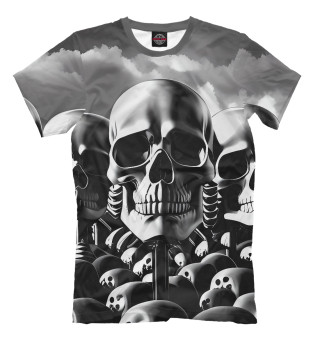 Футболка для мальчиков Memento Mori скелеты
