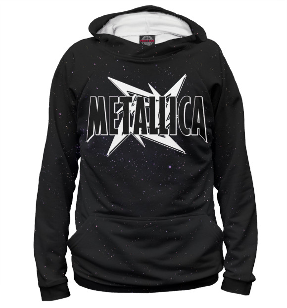 Женское худи с изображением Metallica цвета Белый