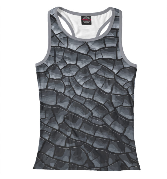 Женская майка-борцовка с изображением Abstraction 2022 цвета Белый