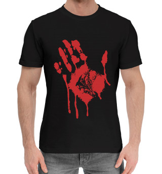 Мужская хлопковая футболка Кровавая ладонь