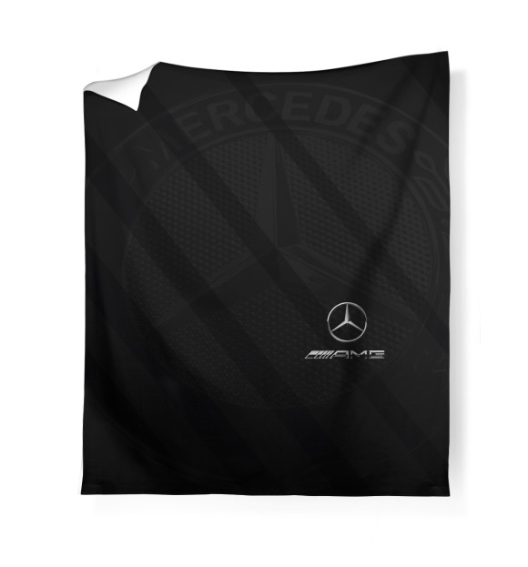 Плед с изображением Mercedes AMG цвета Белый
