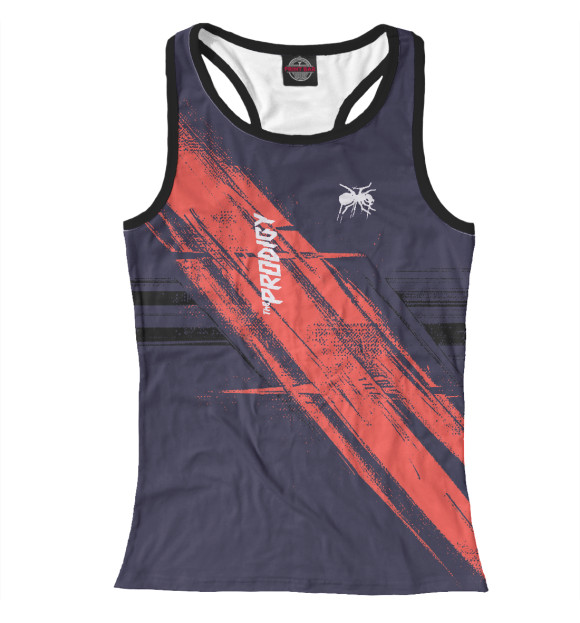 Женская майка-борцовка с изображением THE PRODIGYhb цвета Белый