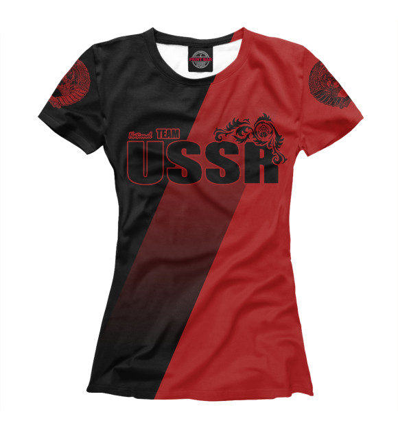 Футболка для девочек с изображением USSR team цвета Белый