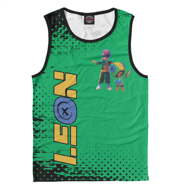 Мужская майка с изображением Brawl Stars цвета Белый