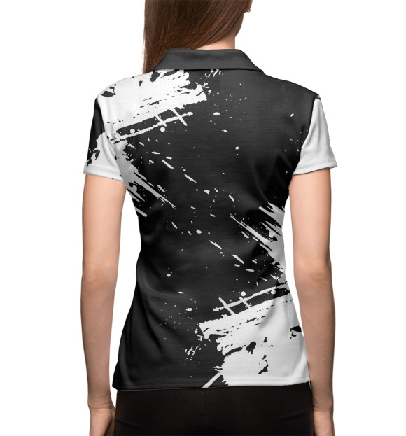 Женское поло с изображением Honda цвета Белый