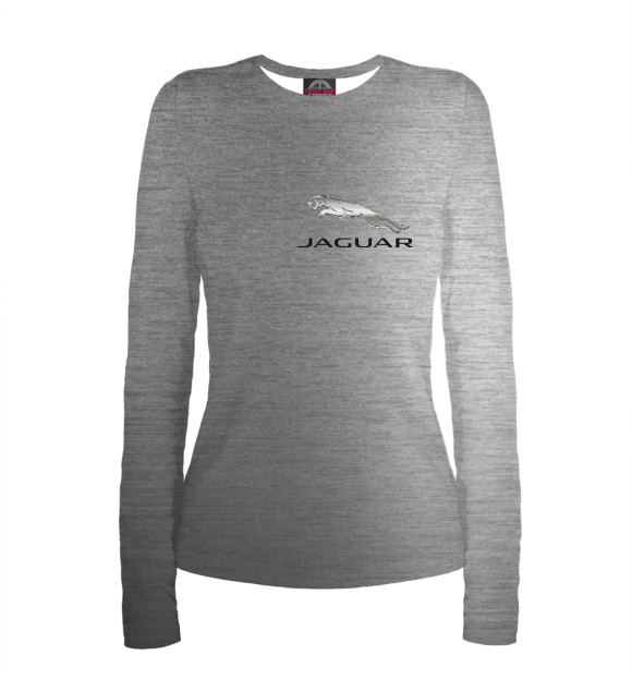 Женский лонгслив с изображением Jaguar цвета Белый