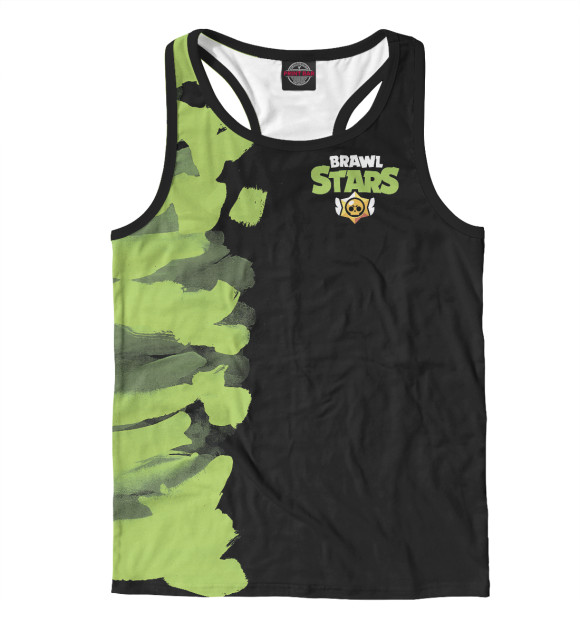 Мужская майка-борцовка с изображением Brawl Stars цвета Белый