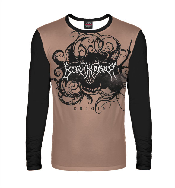 Мужской лонгслив с изображением Borknagar цвета Белый
