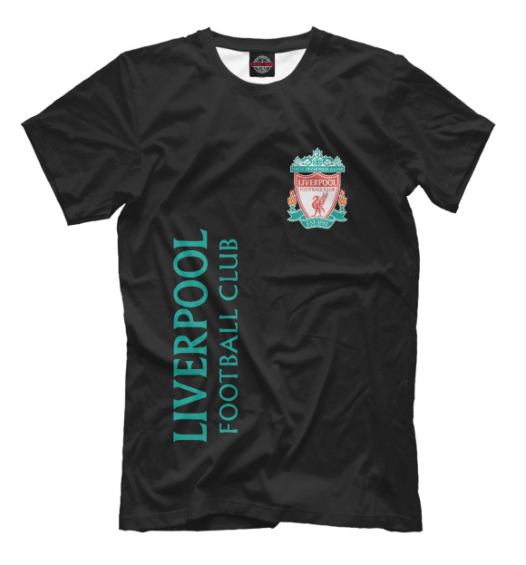 Мужская футболка с изображением Liverpool цвета Белый
