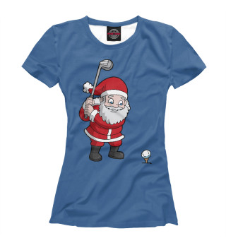 Женская футболка Santa Golf