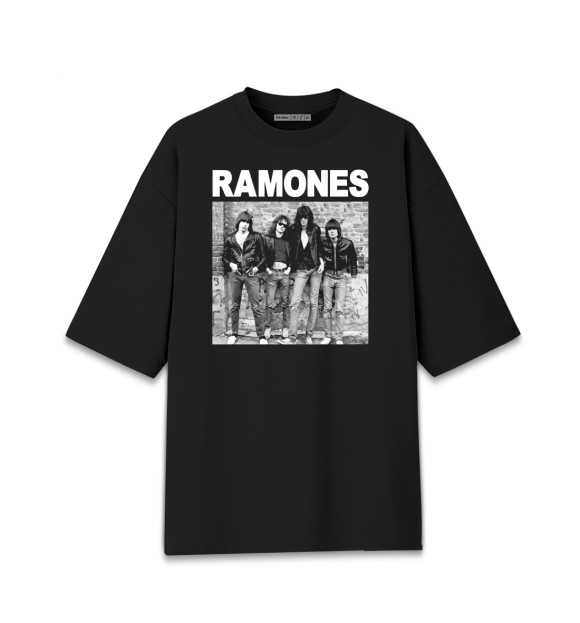 Мужская футболка оверсайз с изображением Ramones - Ramones цвета Черный