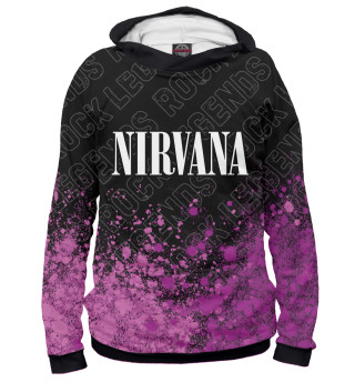 Худи для мальчика Nirvana Rock Legends (пурпур)