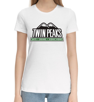 Хлопковая футболка для девочек Twin Peaks