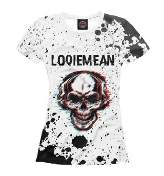Женская футболка Loqiemean - Череп