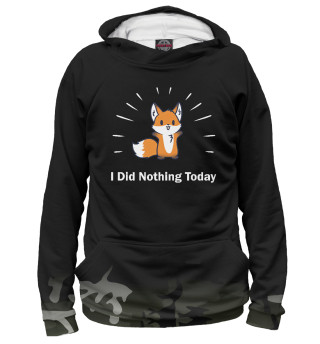 Мужское худи I Did Nothing Today