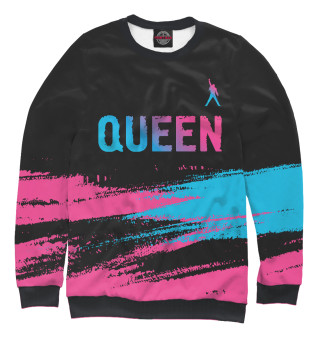 Женский свитшот Queen Neon Gradient (полосы)