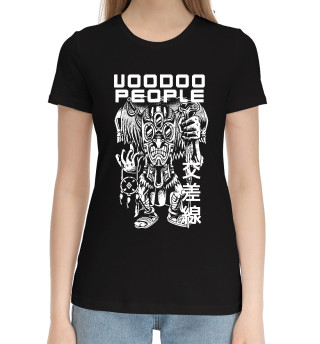 Хлопковая футболка для девочек Вуду Люди