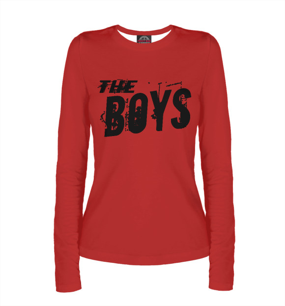 Женский лонгслив с изображением The Boys цвета Белый