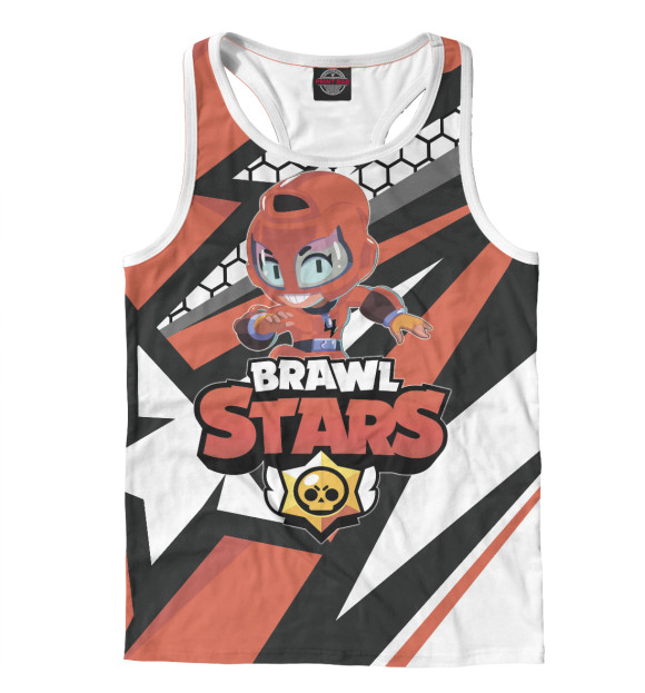 Мужская майка-борцовка с изображением Max цвета Белый