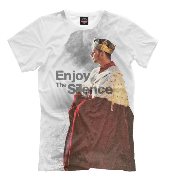 Футболка для мальчиков с изображением Enjoy The Silence цвета Белый