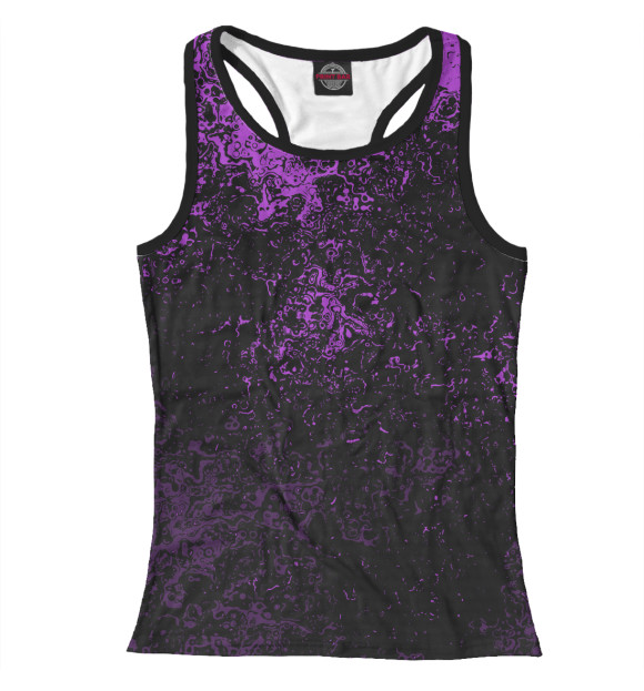 Женская майка-борцовка с изображением Брызги красок цвета Белый