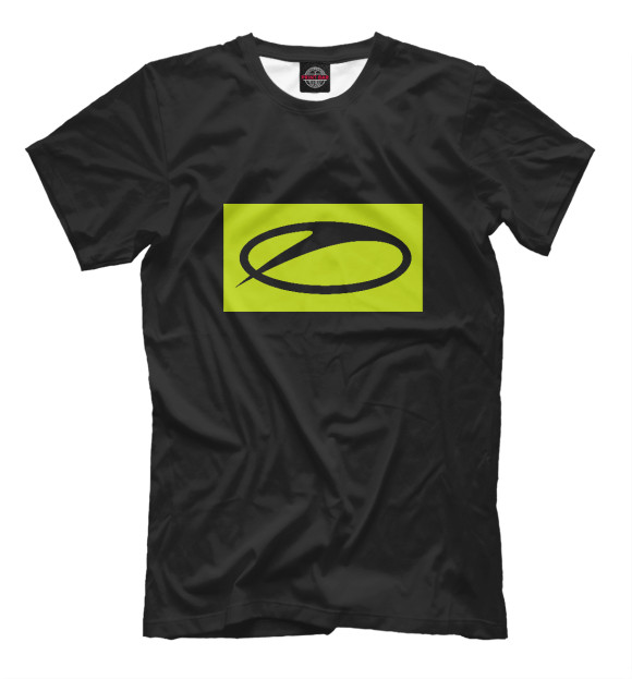 Мужская футболка с изображением ASOT 1000 YB цвета Белый