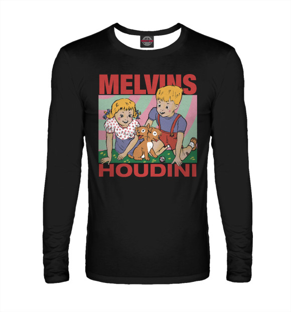 Мужской лонгслив с изображением Melvins цвета Белый